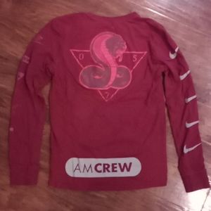 Nike long sleeve tee AM CREW reflective print sm